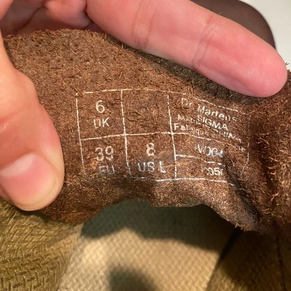 DR. MARTENS DOCS SIGMA LEATHER SHOE RARE CHUNKY SZ 39 US 8 L  GUC - Picture 16 of 16